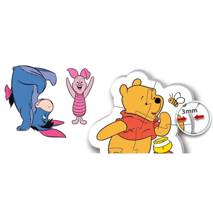 Winnie the Pooh - 1x3 + 1x6 + 1x9 + 1x12 pezzi^Clementoni Clearance